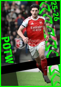 eFootball 2026 card of Declan Rice